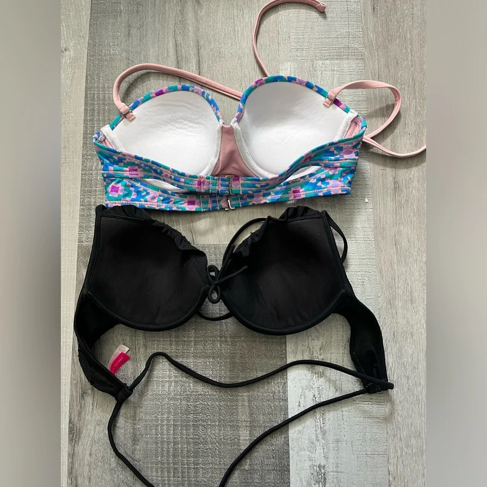 Underwire/Push-Up Bikini Top Lot Size Sm/34B